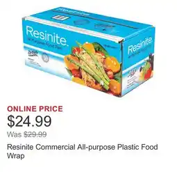 Costco Resinite Commercial All-purpose Plastic Food Wrap offer