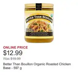 Costco Better Than Bouillon Organic Roasted Chicken Base offer