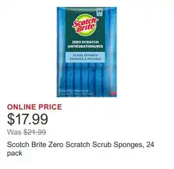 Costco Scotch Brite Zero Scratch Scrub Sponges offer