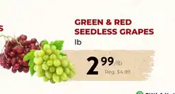 Marche Leo's GREEN & RED SEEDLESS GRAPES offer