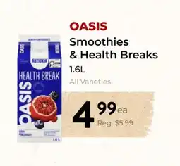 Marche Leo's OASIS Smoothies & Health Breaks offer