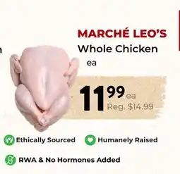 Marche Leo's MARCHÉ LEO'S Whole Chicken offer