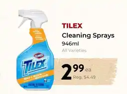 Marche Leo's TILEX Cleaning Sprays offer
