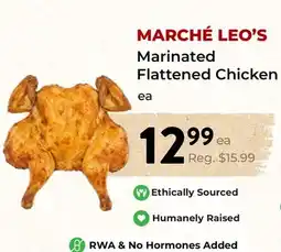 Marche Leo's MARCHÉ LEO'S Marinated Flattened Chicken offer