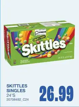 Wholesale Club SKITTLES SINGLES, 24'S offer