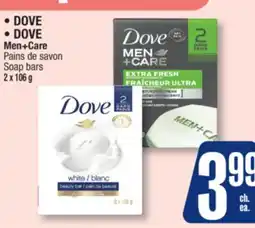 Jean Coutu DOVE, DOVE Men+Care Soap bars offer