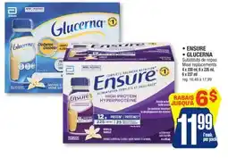 Jean Coutu ENSURE, GLUCERNA Meal replacements offer