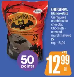 Jean Coutu ORIGINAL MallowBats Chocolate- covered marshmallows offer