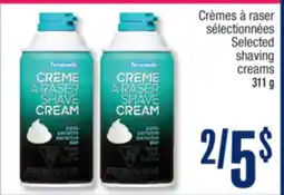Jean Coutu PERSONELLE Selected shaving creams offer