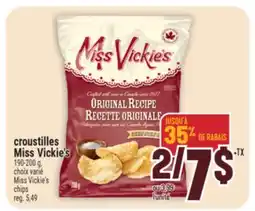 Marché Adonis CROUSTILLES MISS VICKIE'S | MISS VICKIE'S CHIPS offer