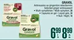 Jean Coutu GRAVOL Selected ginger antinauseant offer
