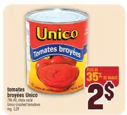 Marché Adonis TOMATES BROYÉES UNICO | UNICO CRUSHED TOMATOES offer