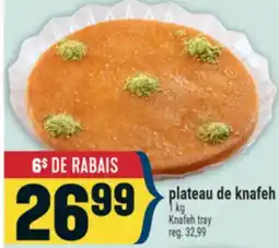 Marché Adonis PLATEAU DE KNAFEH | KNAFEH TRAY offer