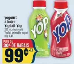 Marché Adonis YOGOURT À BOIRE YOPLAIT YOP | YOPLAIT DRINKABLE YOGURT offer