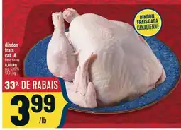 Marché Adonis DINDON FRAIS CAT. A | FRESH TURKEY offer