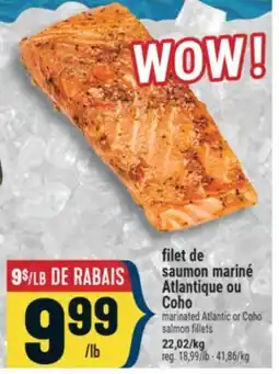 Marché Adonis FILET DE SAUMON MARINÉ ATLANTIQUE OU COHO | MARINATED ATLANTIC OR COHO SALMON FILLETS offer