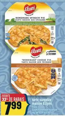 Marché Adonis TARTE SURGELÉE MAISON ELZYMI | ELZYMI HOMEMADE FROZEN PIE offer