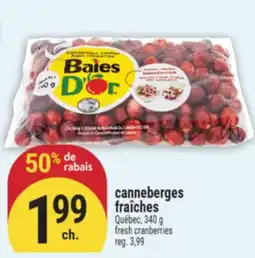 Marché Adonis CANNEBERGES FRAÎCHES | FRESH CRANBERRIES offer