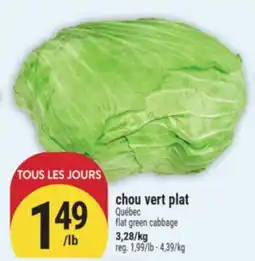 Marché Adonis CHOU VERT PLAT | FLAT GREEN CABBAGE offer