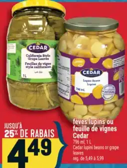 Marché Adonis FÈVES LUPINS OU FEUILLE DE VIGNES CEDAR | CEDAR LUPIN BEANS OR GRAPE LEAVES offer