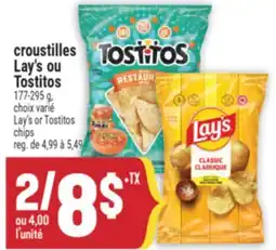 Marché Adonis CROUSTILLES LAY'S OU TOSTITOS | LAY'S OR TOSTITOS CHIPS offer