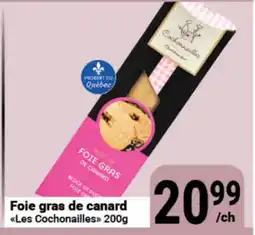 Pasquier Foie gras de canard Les Cochonailles offer
