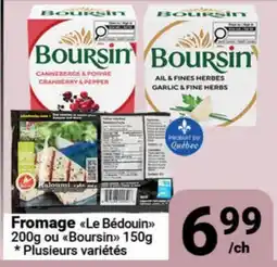 Pasquier Fromage Le Bédouin 200g ou Boursin 150g offer
