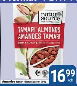 Pasquier Amandes Tamari NaturSource offer