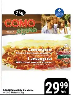 Pasquier Lasagne gratinée à la viande Como Pizzeria offer