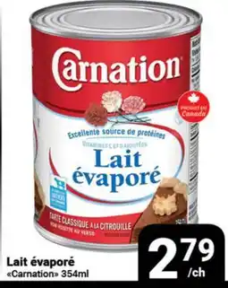 Pasquier Lait évaporé Carnation offer