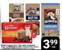 Pasquier Mélange à muffins, à biscuits 900g Quaker ou Chocolat chaud Nestlé 10 unités offer