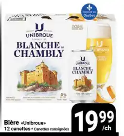 Pasquier Bière Unibroue offer