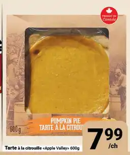 Pasquier Tarte à la citrouille Apple Valley offer