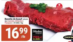 Pasquier Bavette de bœuf nature ou marinée Selection Pasquier offer