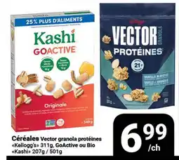 Pasquier Céréales Vector granola protéines Kellogg offer
