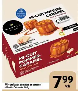Pasquier Mi-cuit aux pommes et caramel Martin Dessert offer