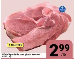 Pasquier Rôti d'épaule de porc picnic avec os offer
