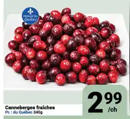 Pasquier Canneberges fraîches offer