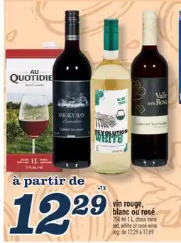 Marché Richelieu VIN ROUGE, BLANC OU ROSÉ | RED, WHITE OR ROSÉ WINE offer