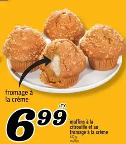 Marché Richelieu muffins à la citrouille et au fromage à la crème | muffins offer