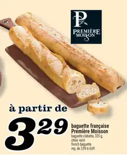 Marché Richelieu baguette française PremièreMoisson | french baguette offer