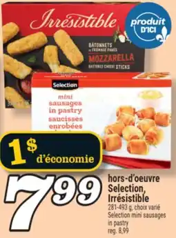 Marché Richelieu hors-d'oeuvre Selection, Irrésistible | Selection mini sausages in pastry offer