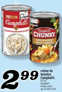Marché Richelieu crème de tomates Campbell's | Campbell's tomato cream offer