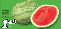 Marché Richelieu melon d'eau sans pépins | seedless watermelon offer