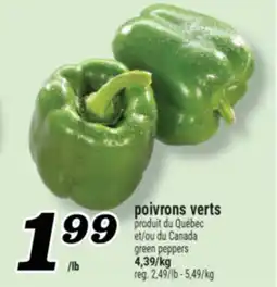 Marché Richelieu poivrons verts | green peppers offer