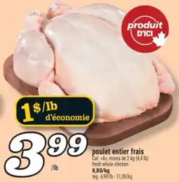 Marché Richelieu poulet entier frais | fresh whole chicken offer