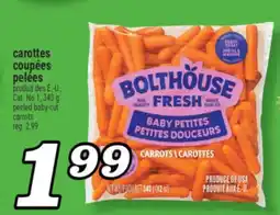 Marché Richelieu carottes coupées pelées | peeled baby-cut carrots offer