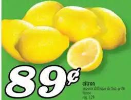 Marché Richelieu CITRON | LEMON offer