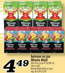 Marché Richelieu boisson ou jus Minute Maid | Minute Maid drink or juice offer