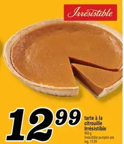 Marché Richelieu tarte à la citrouille Irrésistible | Irrésistible pumpkin pie offer